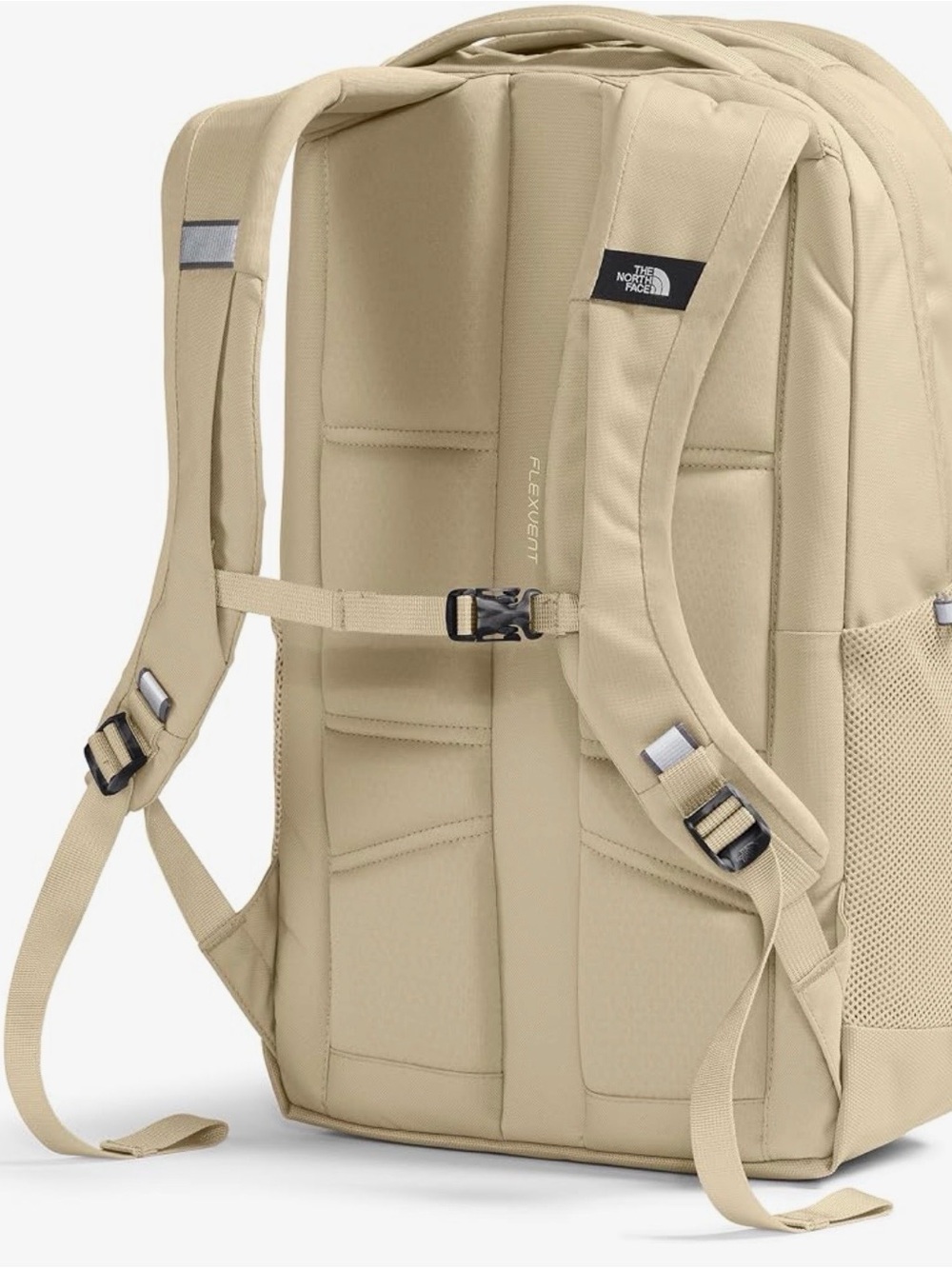 The North Face Jester Backpack in beige with black bungee - Picture 3 of 6